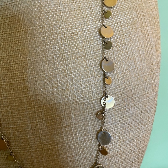 Elegant Lia Sophia Gold Disc Necklace - Picture 4 of 6